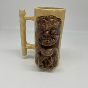 VINTAGE TIKI MUG Al Harrington South Pacific Man The Polynesian Palace Hawaii